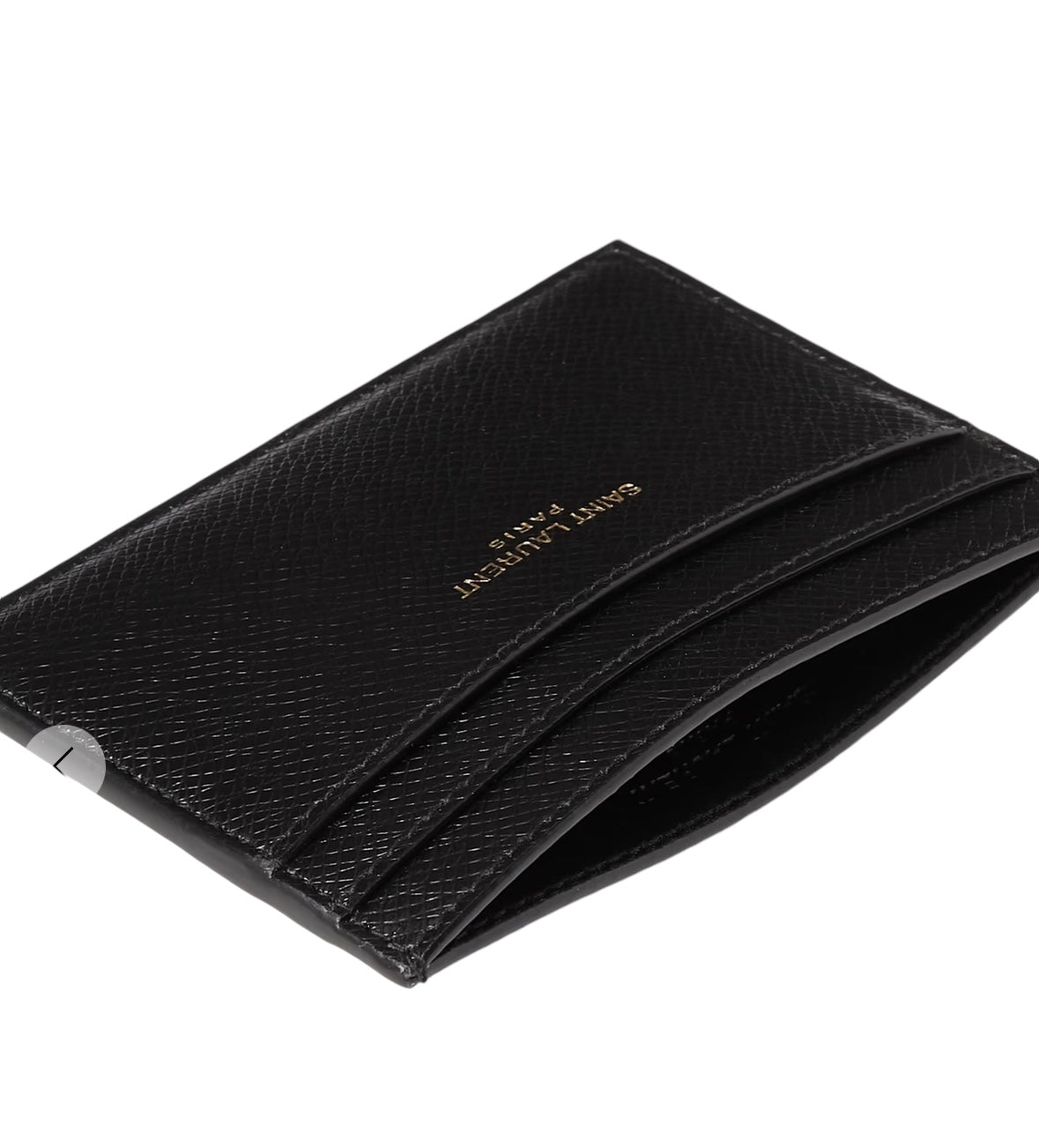 YSL Cross-Grain Leather Cardholder