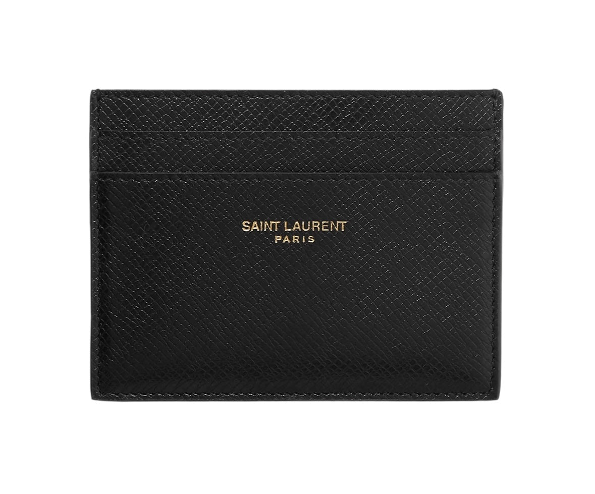 YSL Cross-Grain Leather Cardholder